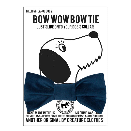 Dog Bow Tie in Pacific Blue Velvet, dog bow tie, bow ties for dogs, blue velvet bow tie, Creature Clothes