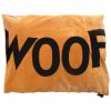 Spare Dog Doza Bed Cover with Big Old Choco WOOF on Tan