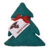 Christmas tree-shaped dog toy - green corduroy