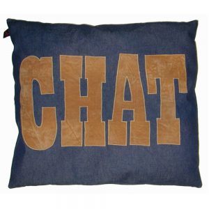 Cat Nappa - Chat - Tan on Denim