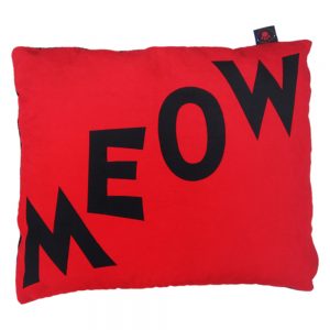 Cat Nappa - Meow - Black on Red