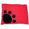 Dog Doza - Corner Paw - Black on Red