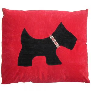 Dog Doza - Scottie - Black on Red