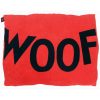 Dog Doza - Woof - Black on Red
