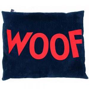 Dog Doza - Woof - Red on Navy