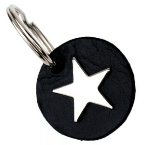 Key Tag - Disc - Silver Star