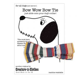 Blue Deckchair Stripe Bow Tie