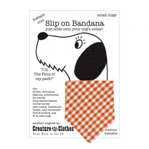 Slip-on-Bandana Orange Gingham