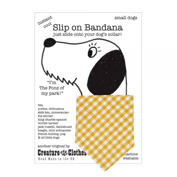 Slip-on-Bandana Yellow Gingham