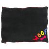 Rainbow Woof on Black Spare Dog Doza Bed Replacement Cover