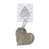 Gold Leather Heart Dog Poo Pouch