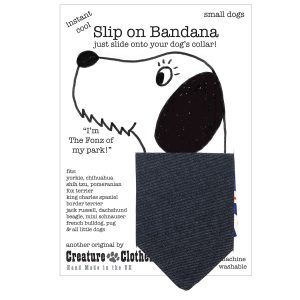 Slip on Dog bandana Denim