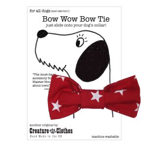 Red Star Slip On Bow Tie