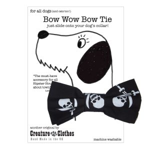 Pirate Slip On Dog Bow Tie