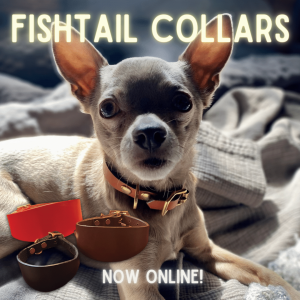 Leather Fishtail Dog Collars